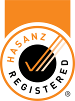 HASANZ logo, Health and Safety Association of New Zealand, member badge, workplace safety, professional safety association, New Zealand